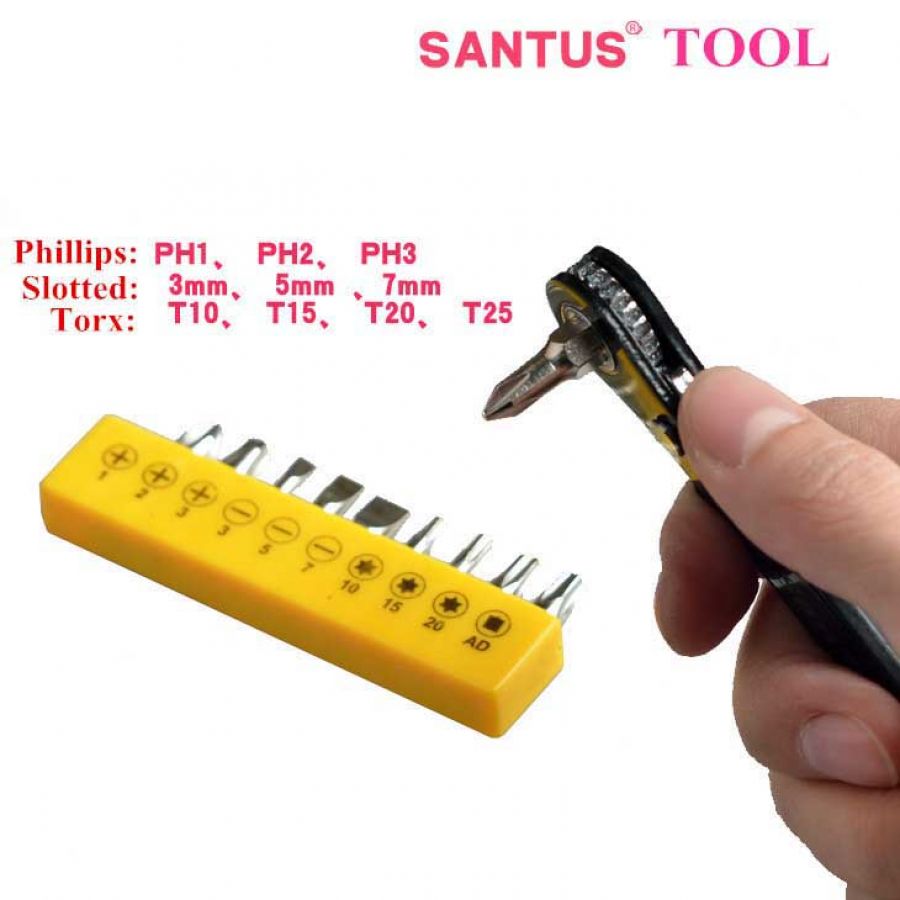 11 Pcs Offset Ratchet Screwdriver Set (Made In Japan)